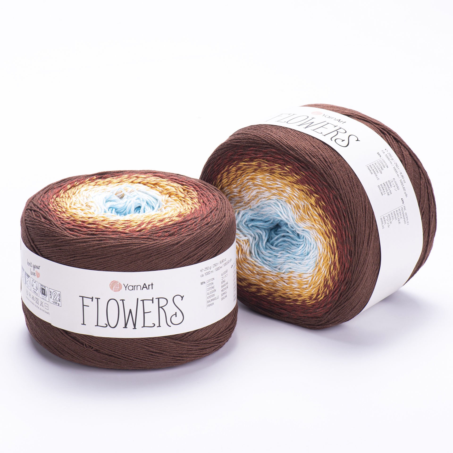 YARNART FLOWERS - EBRULİ EL ÖRGÜ İPİ EBRULİ - 296