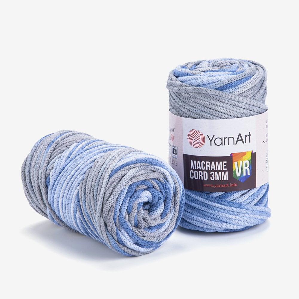 YARNART MACRAME CORD 3 MM VR - MAKROME EL ÖRGÜ İPİ EBRULİ - 916