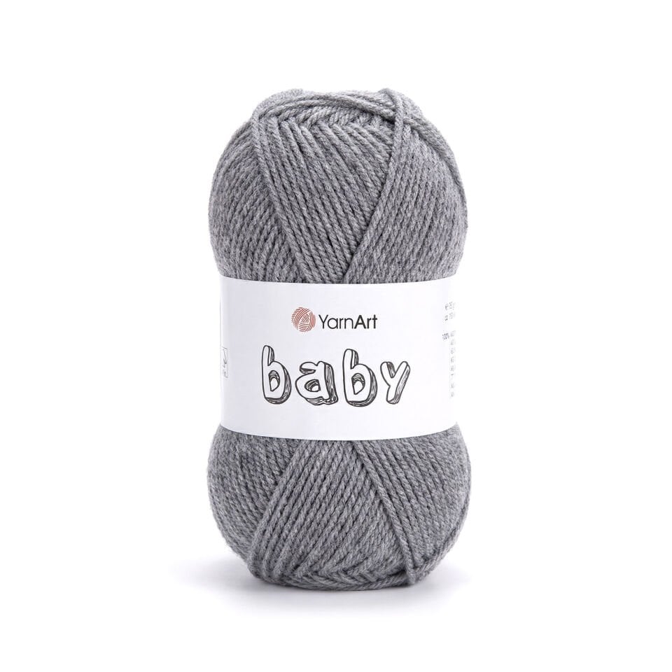 YARNART BABY - BEBEK EL ÖRGÜ İPİ GRİ - 29