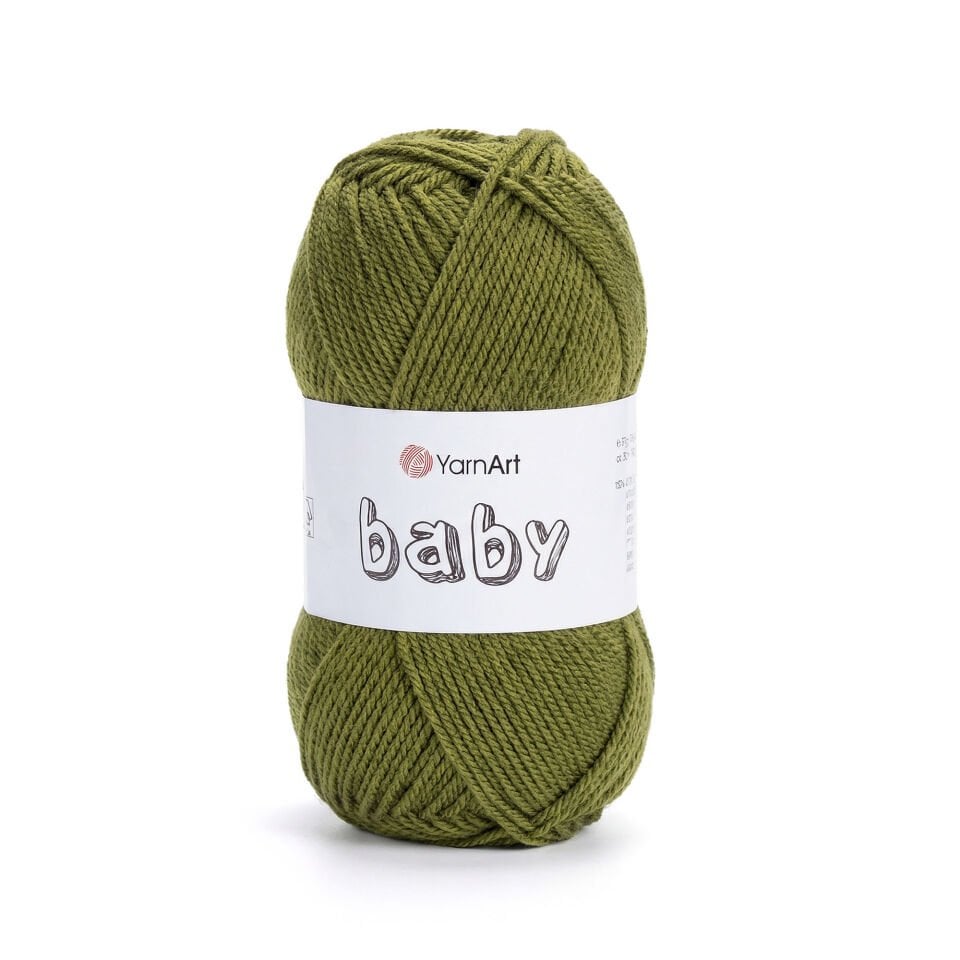 YARNART BABY - BEBEK EL ÖRGÜ İPİ YEŞİL - 39