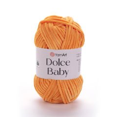 YARNART DOLCE BABY - KADİFE, BEBEK EL ÖRGÜ İPİ TURUNCU - 852