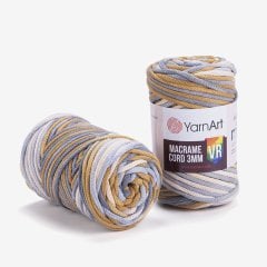 YARNART MACRAME CORD 3 MM VR - MAKROME EL ÖRGÜ İPİ EBRULİ - 918
