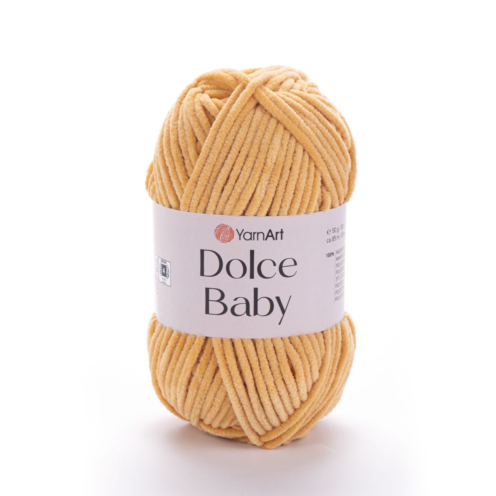 YARNART DOLCE BABY - KADİFE, BEBEK EL ÖRGÜ İPİ BEJ - 855