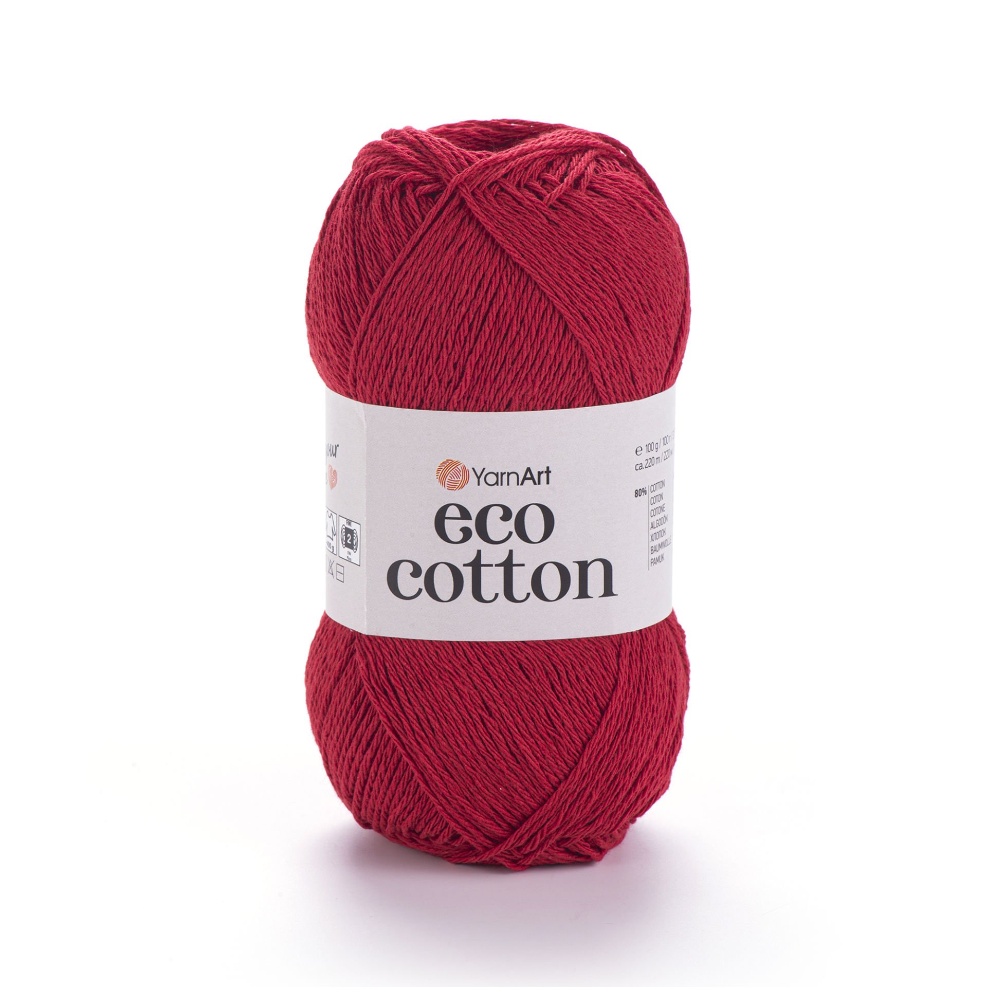 YARNART ECO COTTON - EL ÖRGÜ İPİ KIRMIZI - 769