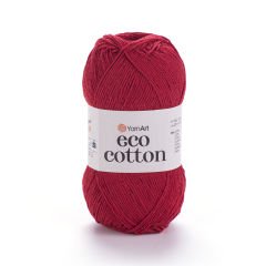 YARNART ECO COTTON - EL ÖRGÜ İPİ KIRMIZI - 769
