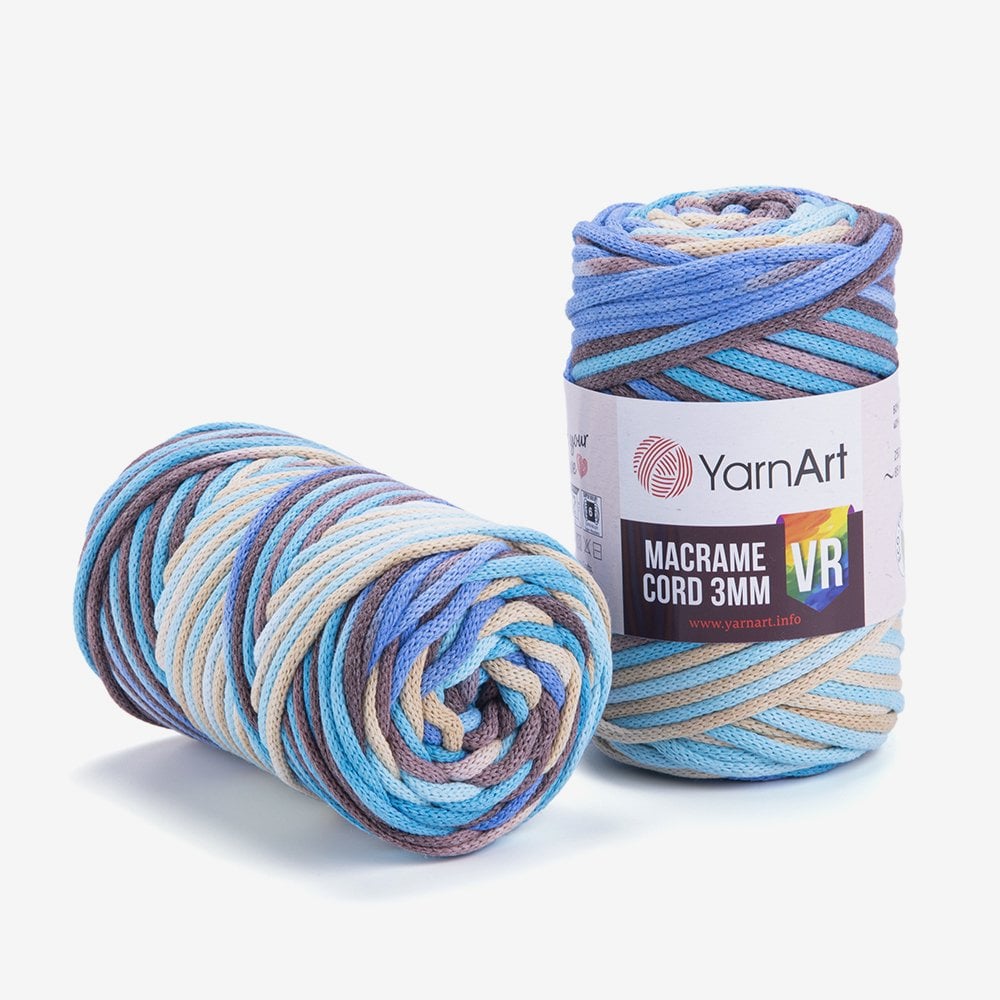 YARNART MACRAME CORD 3 MM VR - MAKROME EL ÖRGÜ İPİ EBRULİ - 921