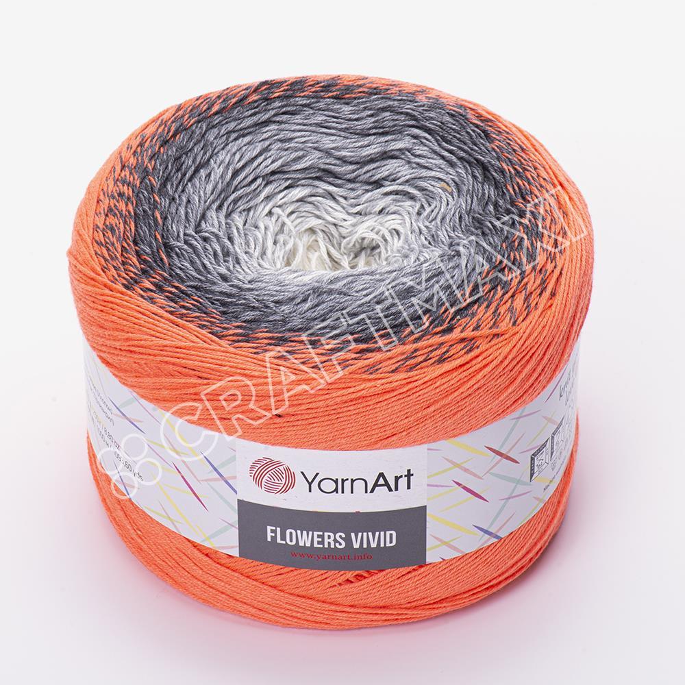 YARNART FLOWERS VIVID - EBRULİ EL ÖRGÜ İPİ EBRULİ - 503