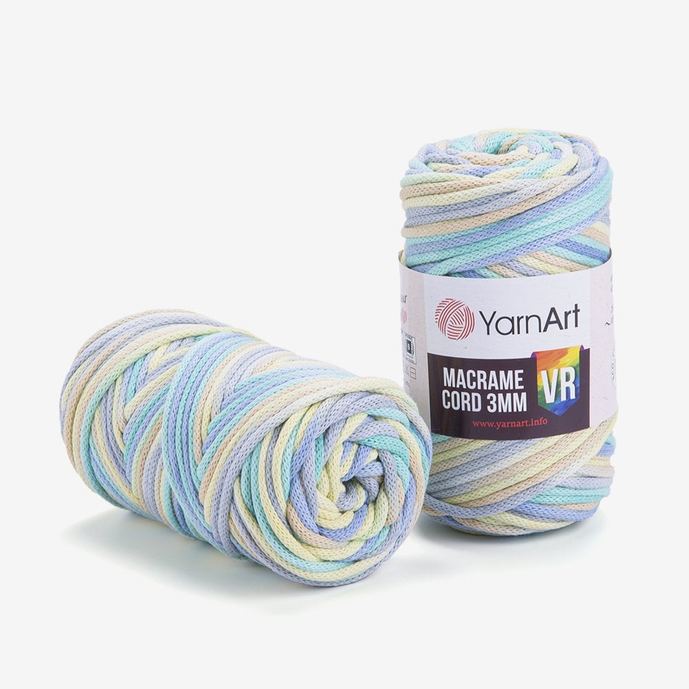 YARNART MACRAME CORD 3 MM VR - MAKROME EL ÖRGÜ İPİ EBRULİ - 924