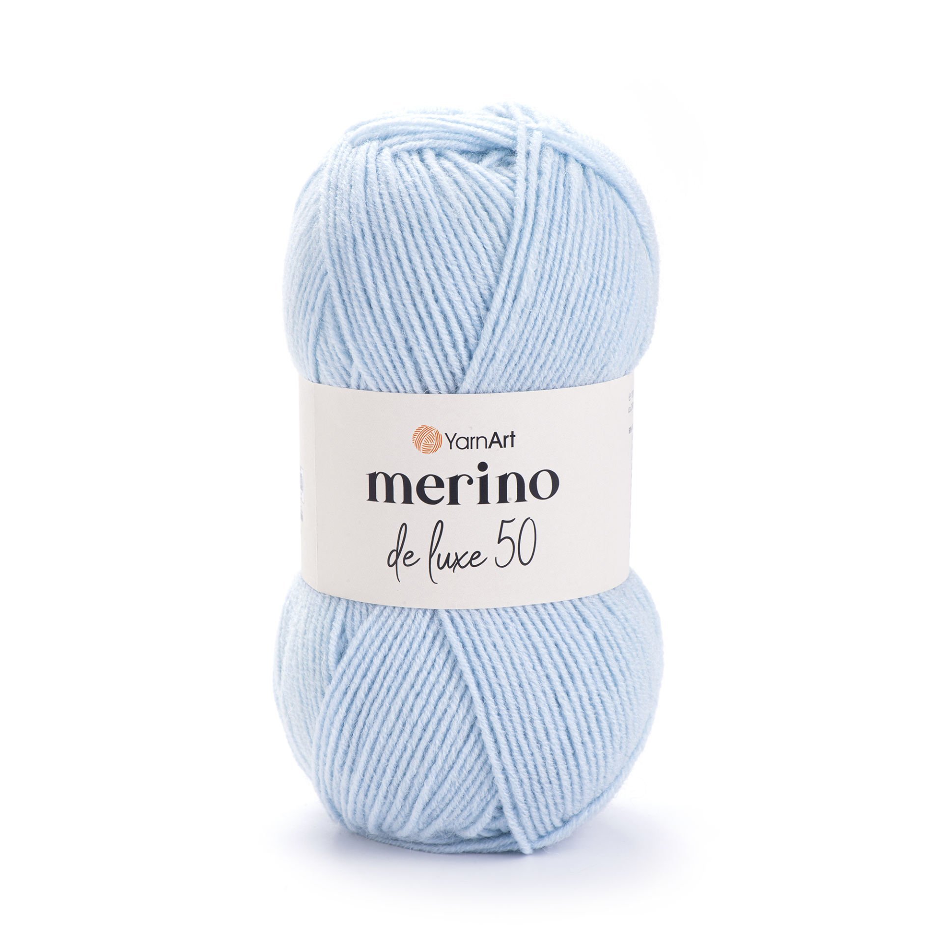 YARNART MERINO DE LUXE 50 - EL ÖRGÜ İPİ BUZ MAVİSİ - 215A