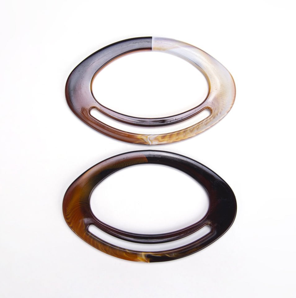 KESİKLİ OVAL ÇANTA SAPI 2 ADET AMBER