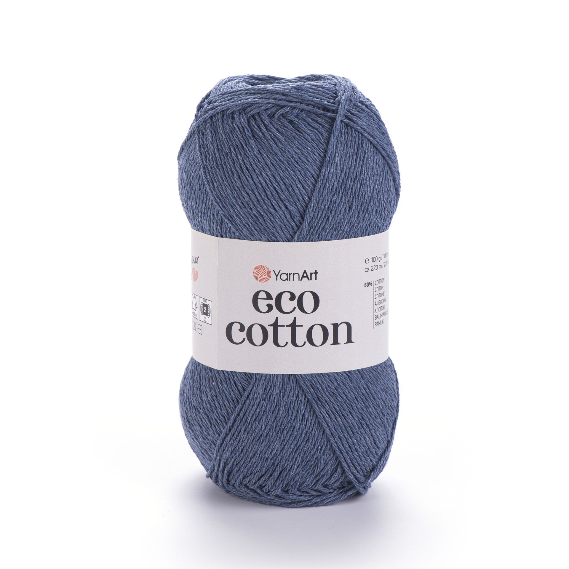 YARNART ECO COTTON - EL ÖRGÜ İPİ KOT MAVİSİ - 773