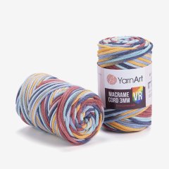 YARNART MACRAME CORD 3 MM VR - MAKROME EL ÖRGÜ İPİ EBRULİ - 925