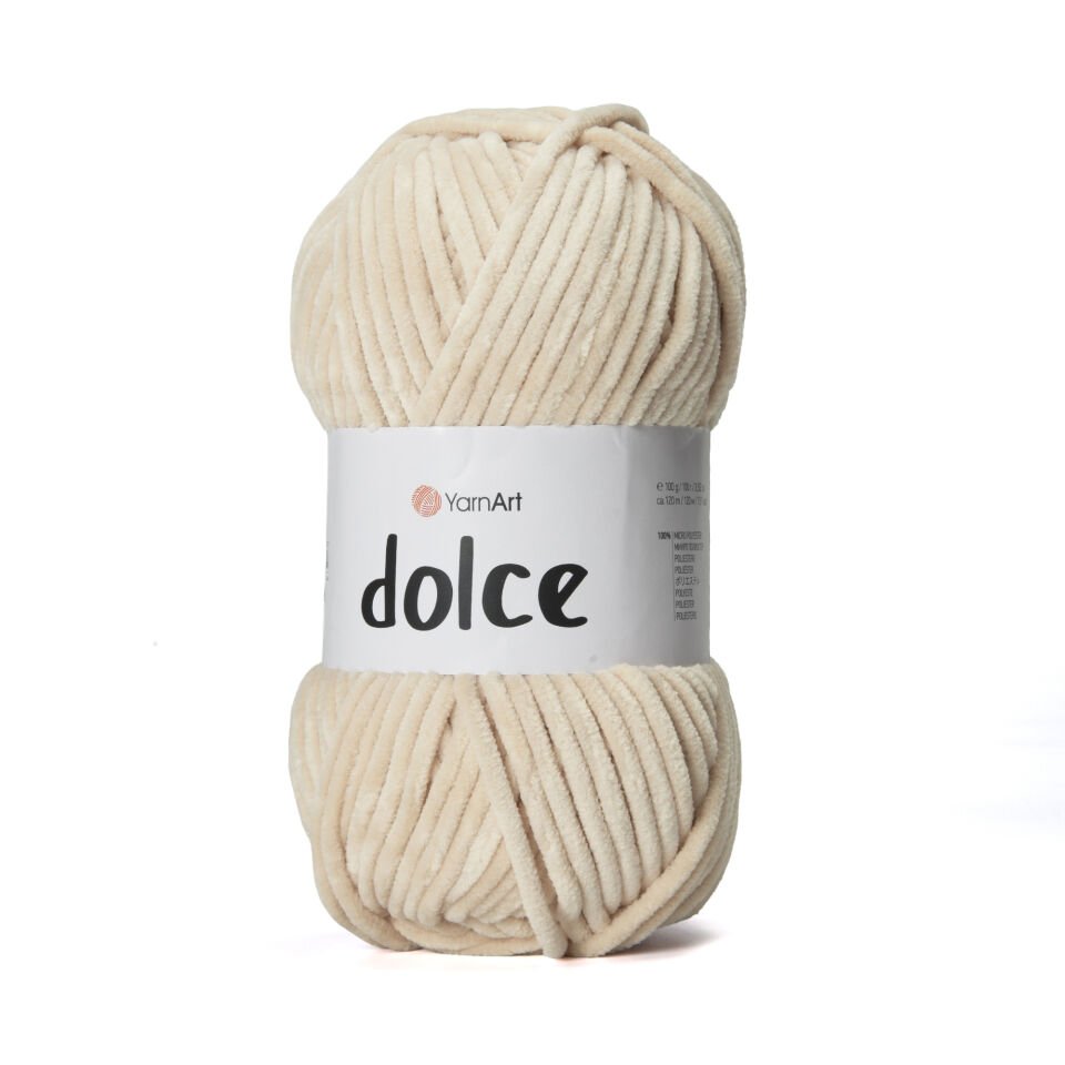 YARNART DOLCE - KADİFE EL ÖRGÜ İPİ BEJ - 857