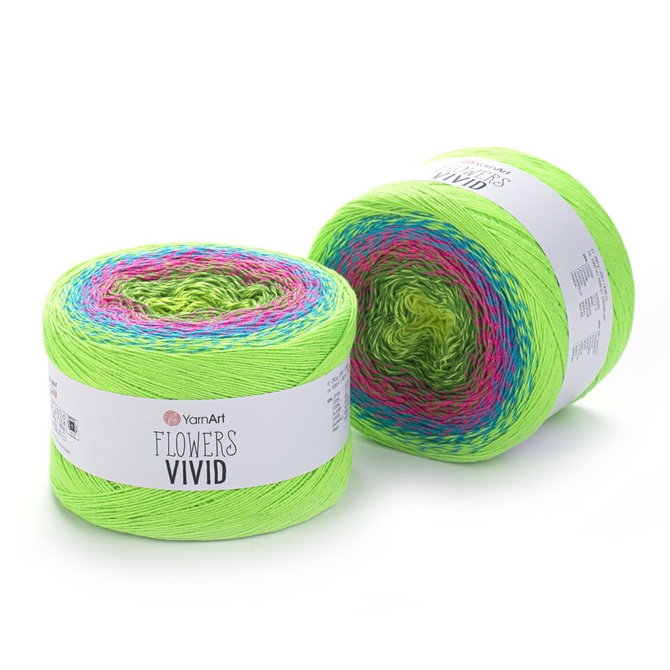 YARNART FLOWERS VIVID - EBRULİ EL ÖRGÜ İPİ EBRULİ - 506