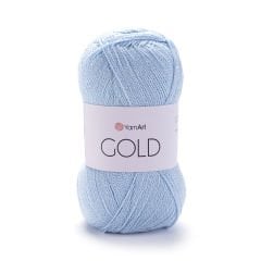 YARNART GOLD - SİMLİ EL ÖRGÜ İPİ BEBE MAVİSİ - 9355