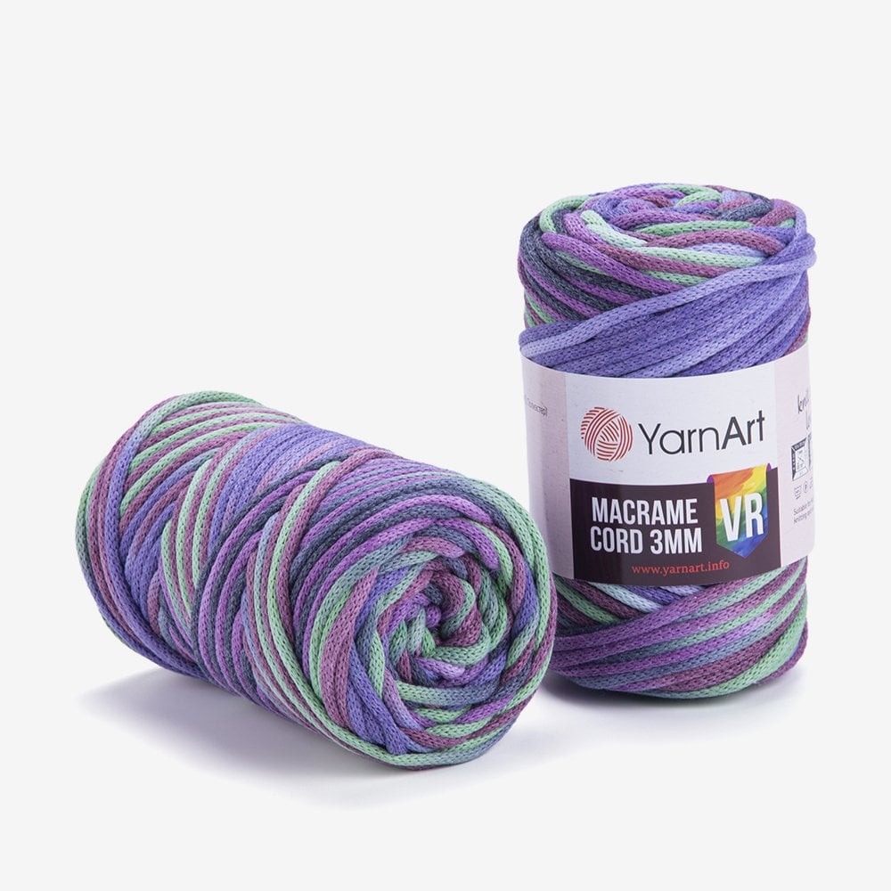 YARNART MACRAME CORD 3 MM VR - MAKROME EL ÖRGÜ İPİ EBRULİ - 926