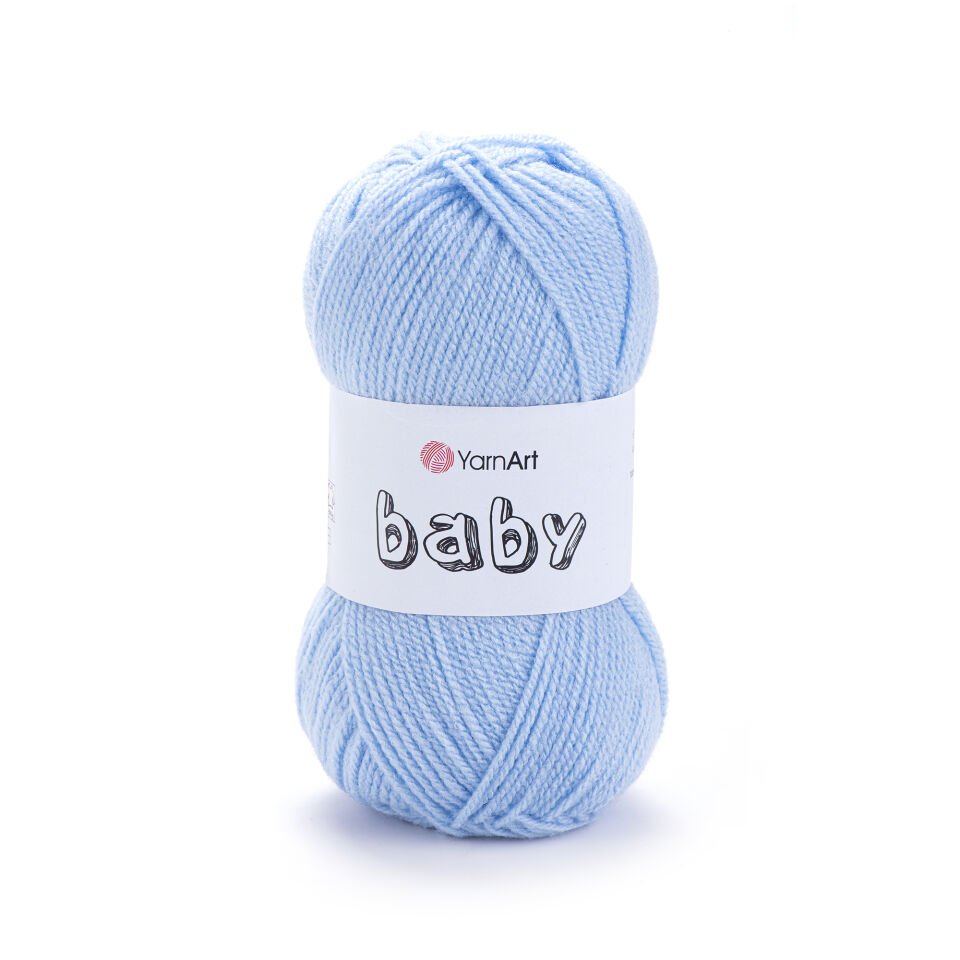 YARNART BABY - BEBEK EL ÖRGÜ İPİ BEBE MAVİSİ - 215