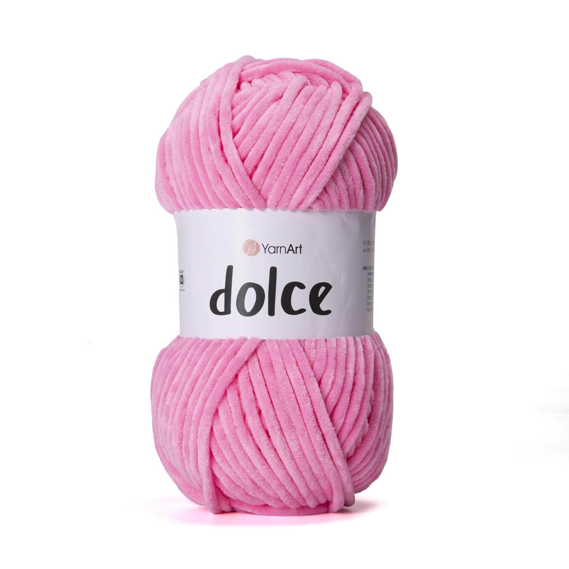 YARNART DOLCE - KADİFE EL ÖRGÜ İPİ PEMBE - 858