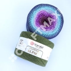 YARNART FLOWERS ALPACA - EBRULİ EL ÖRGÜ İPİ EBRULİ - 423