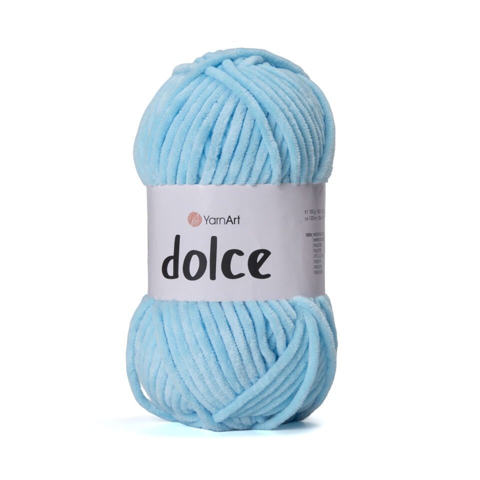 YARNART DOLCE - KADİFE EL ÖRGÜ İPİ MAVİ - 859