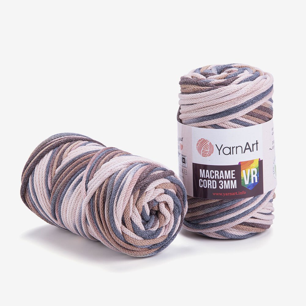 YARNART MACRAME CORD 3 MM VR - MAKROME EL ÖRGÜ İPİ EBRULİ - 928