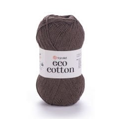 YARNART ECO COTTON - EL ÖRGÜ İPİ KOYU KAHVERENGİ - 777
