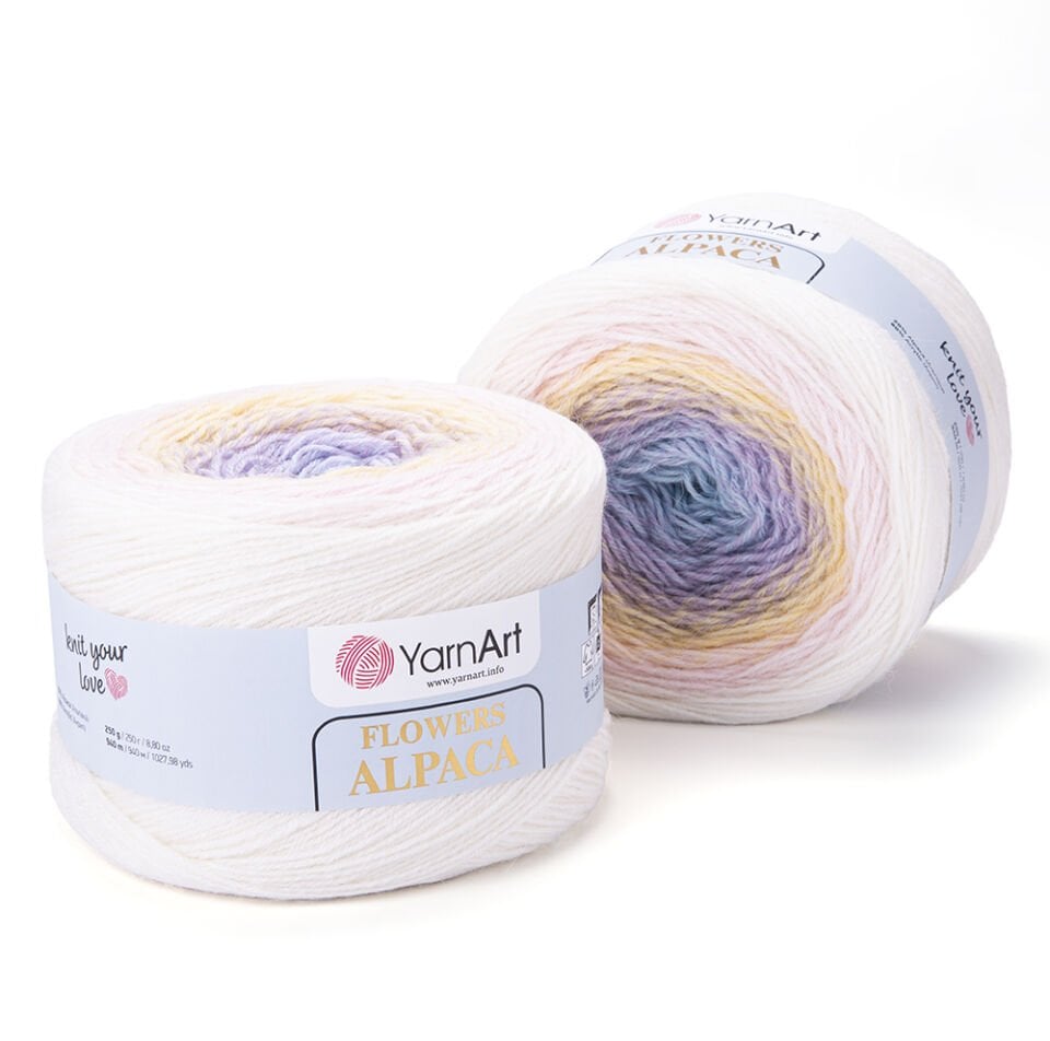YARNART FLOWERS ALPACA - EBRULİ EL ÖRGÜ İPİ EBRULİ - 402