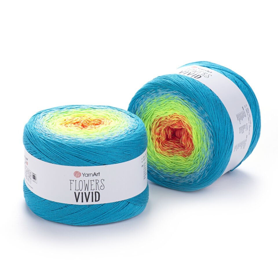YARNART FLOWERS VIVID - EBRULİ EL ÖRGÜ İPİ EBRULİ - 509