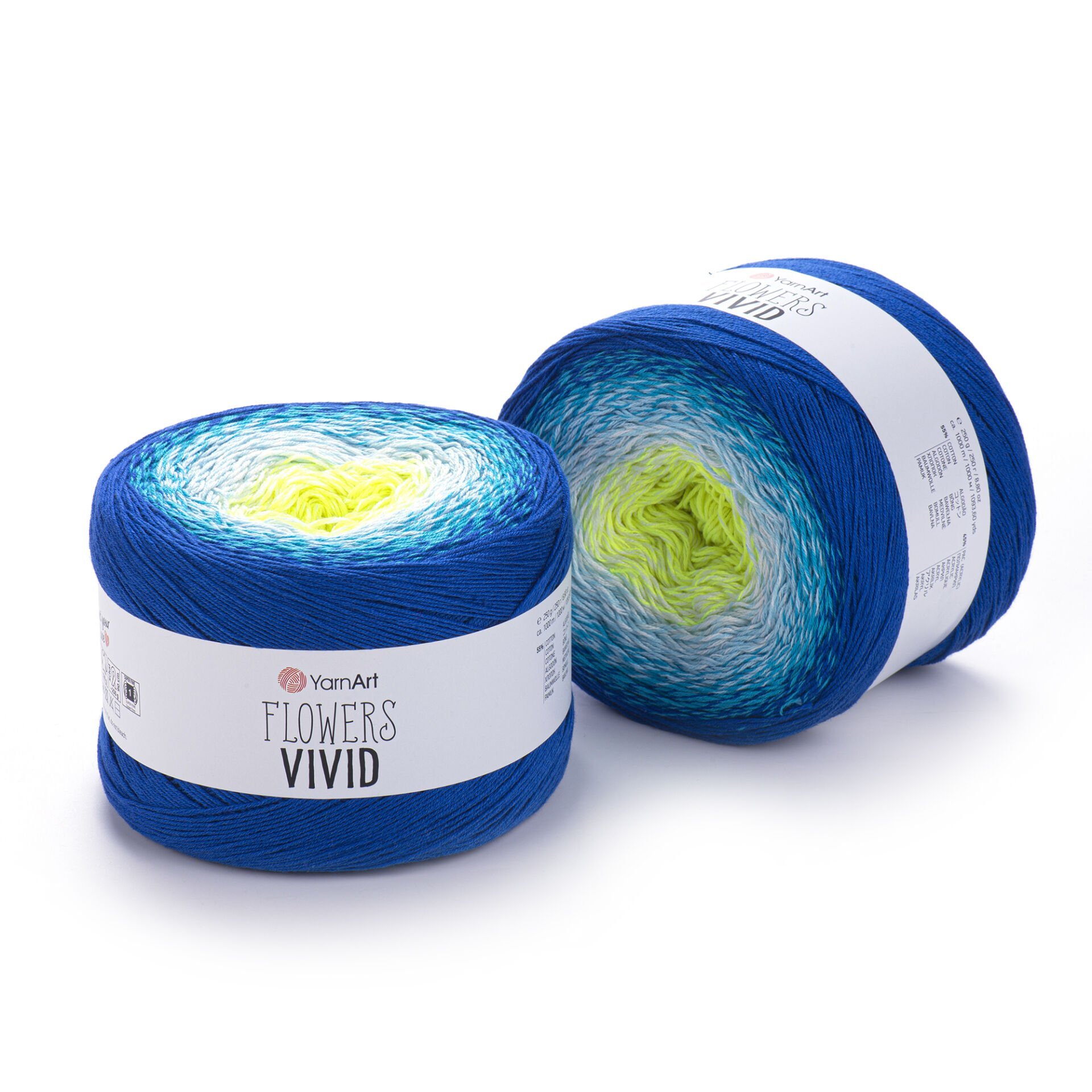 YARNART FLOWERS VIVID - EBRULİ EL ÖRGÜ İPİ EBRULİ - 510