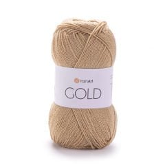 YARNART GOLD - SİMLİ EL ÖRGÜ İPİ KARAMEL - 9379