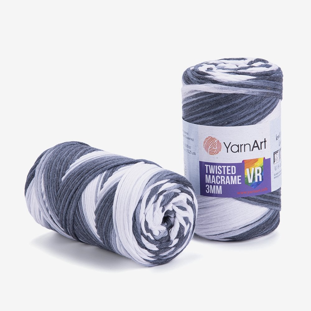 YARNART TWISTED MACRAME 3 MM VR - MAKROME EL ÖRGÜ EBRULİ - 910