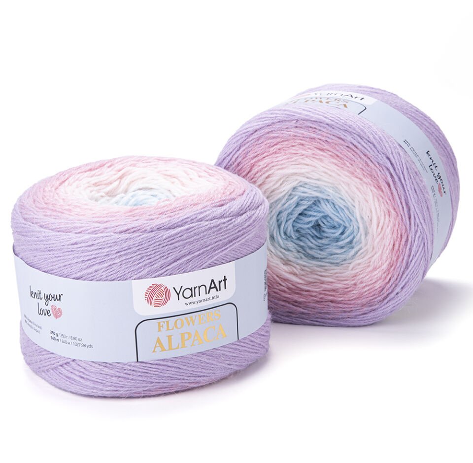 YARNART FLOWERS ALPACA - EBRULİ EL ÖRGÜ İPİ EBRULİ - 405