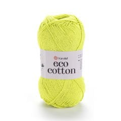 YARNART ECO COTTON - EL ÖRGÜ İPİ FOSFORLU YEŞİL - 801