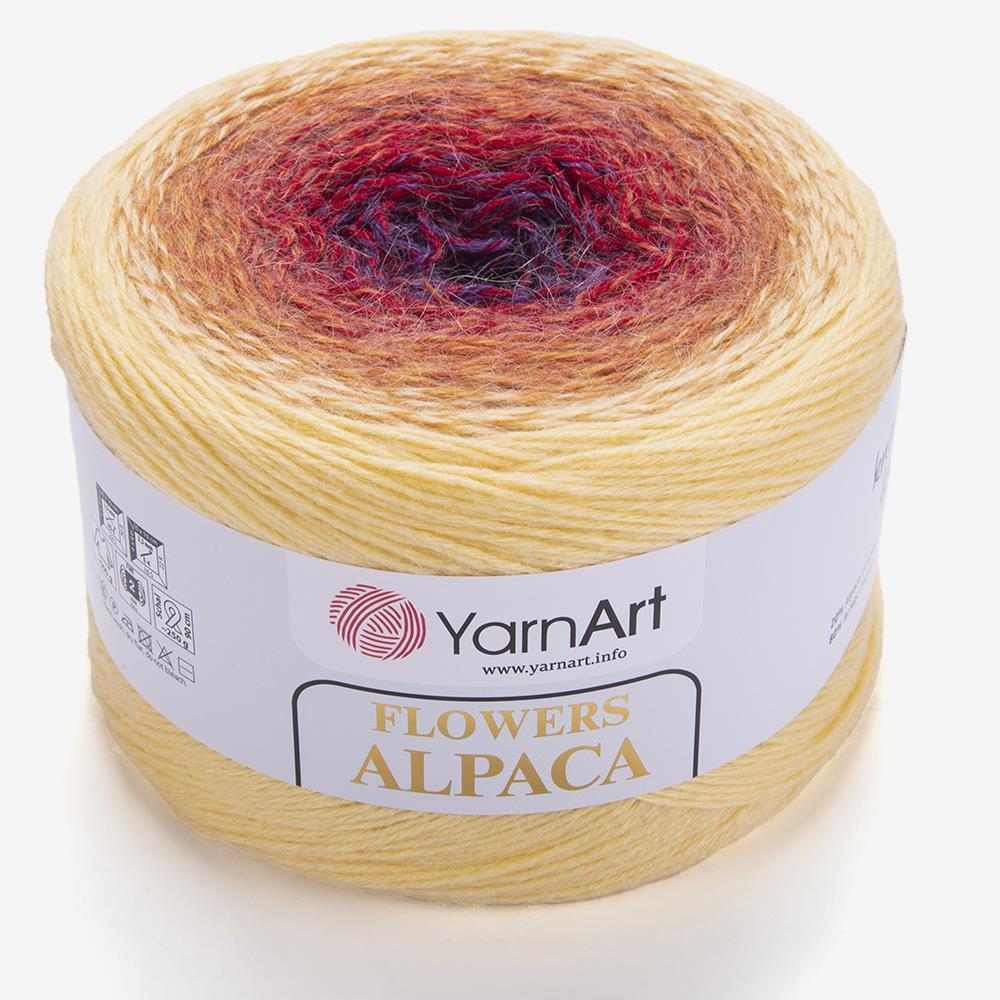 YARNART FLOWERS ALPACA - EBRULİ EL ÖRGÜ İPİ EBRULİ - 418