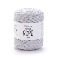 YARNART MACRAME ROPE 5 MM - MAKROME EL ÖRGÜ İPİ AÇIK GRİ - 756