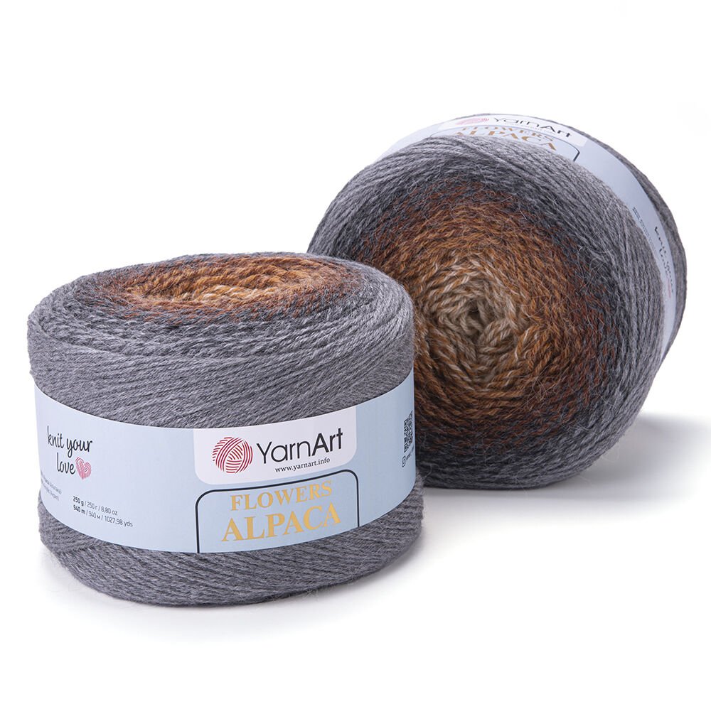 YARNART FLOWERS ALPACA - EBRULİ EL ÖRGÜ İPİ EBRULİ - 428