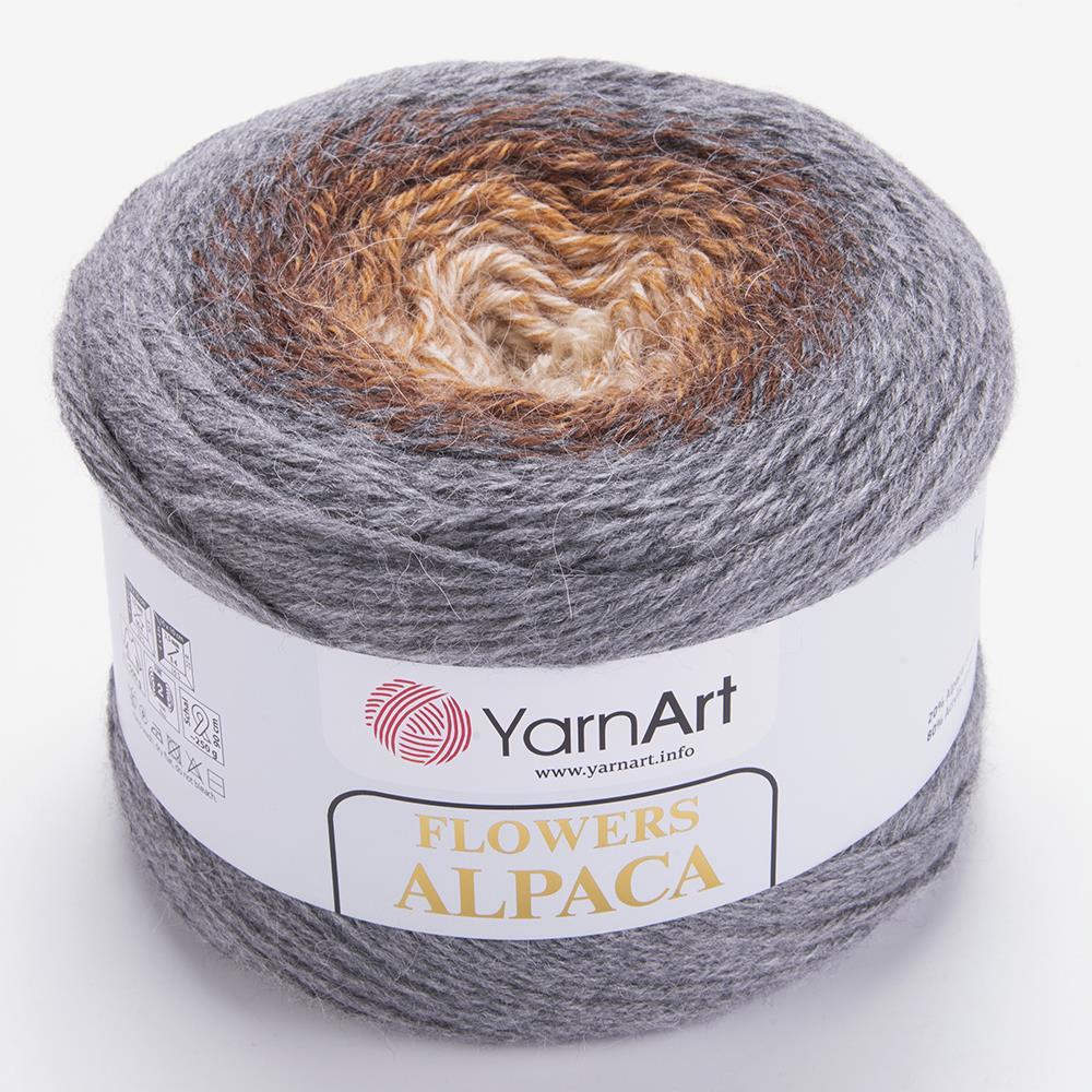 YARNART FLOWERS ALPACA - EBRULİ EL ÖRGÜ İPİ EBRULİ - 428