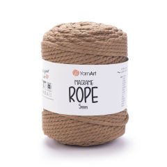 YARNART MACRAME ROPE 5 MM - MAKROME EL ÖRGÜ İPİ VİZON - 788