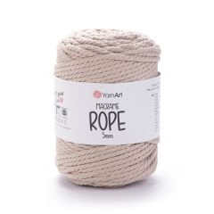 YARNART MACRAME ROPE 5 MM - MAKROME EL ÖRGÜ İPİ BEJ - 753