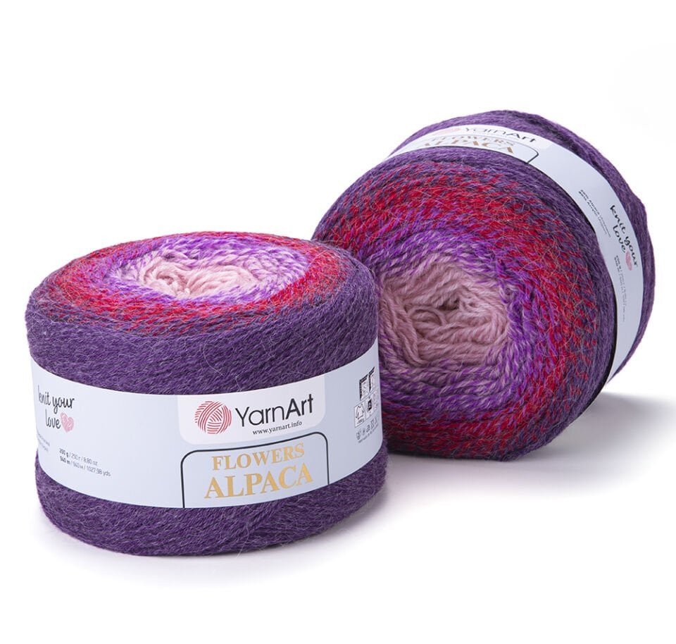 YARNART FLOWERS ALPACA - EBRULİ EL ÖRGÜ İPİ EBRULİ - 434