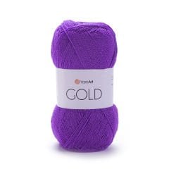 YARNART GOLD - SİMLİ EL ÖRGÜ İPİ MOR - 9002