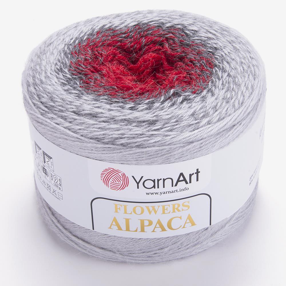 YARNART FLOWERS ALPACA - EBRULİ EL ÖRGÜ İPİ EBRULİ - 436