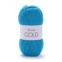 YARNART GOLD - SİMLİ EL ÖRGÜ İPİ TURKUAZ - 9030