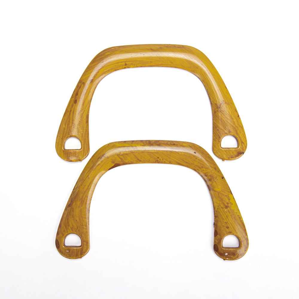 AKRİLİK U MODEL ÇANTA SAPI 2 ADET AHŞAP