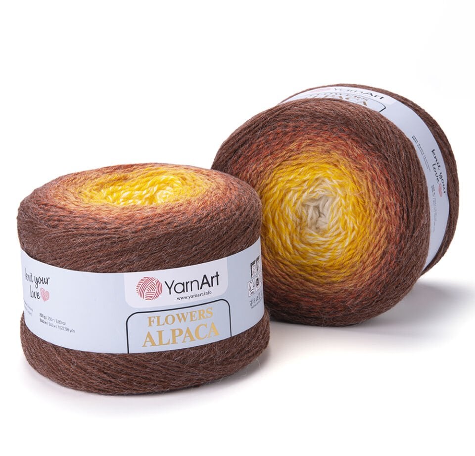 YARNART FLOWERS ALPACA - EBRULİ EL ÖRGÜ İPİ EBRULİ - 437