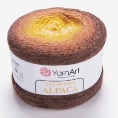 YARNART FLOWERS ALPACA - EBRULİ EL ÖRGÜ İPİ EBRULİ - 437