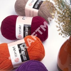 YARNART COTTON SOFT - EL ÖRGÜ İPİ NARÇİÇEĞİ - 26
