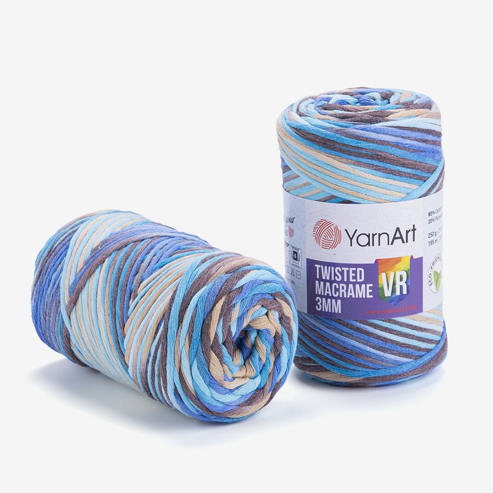 YARNART TWISTED MACRAME 3 MM VR - MAKROME EL ÖRGÜ EBRULİ - 921