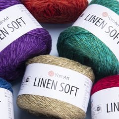 YARNART LINEN SOFT - EL ÖRGÜ İPİ MAVİ - 7316