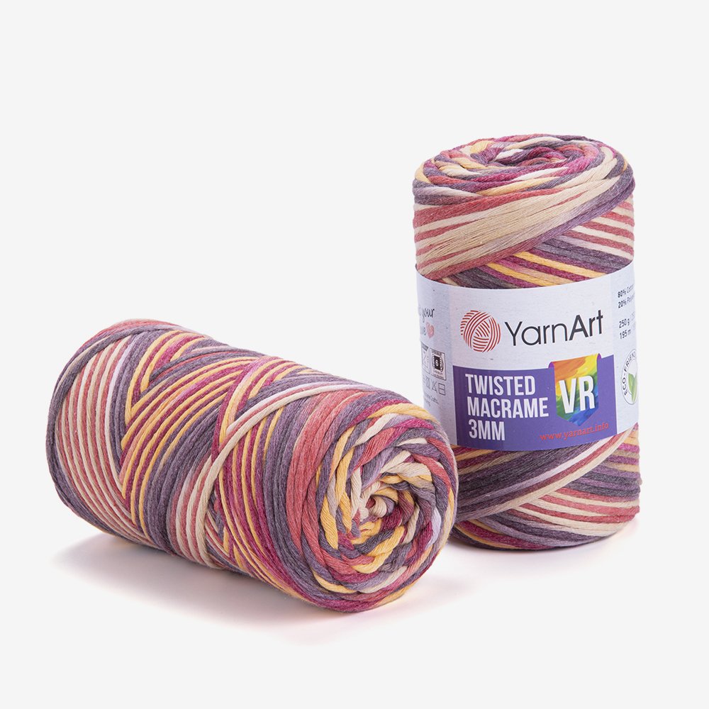 YARNART TWISTED MACRAME 3 MM VR - MAKROME EL ÖRGÜ EBRULİ - 923